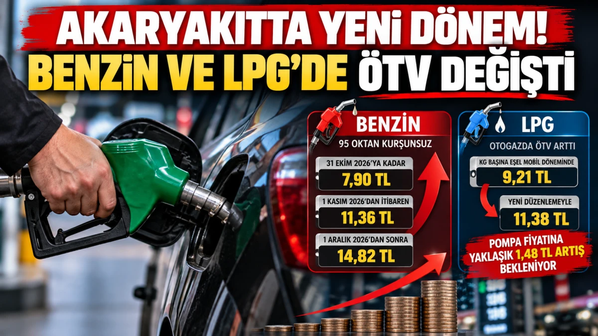 Akaryakıtta yeni d&ouml;nem: Benzin ve LPG&rsquo;de &Ouml;TV yeniden d&uuml;zenlendi