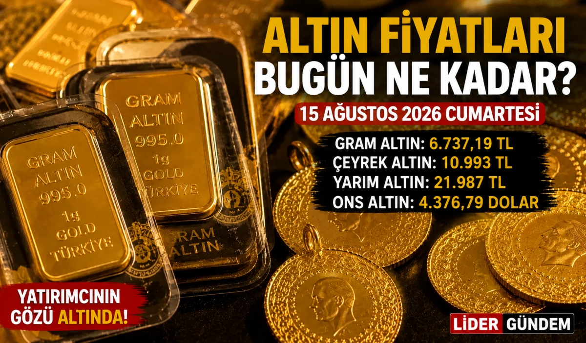 Altın Haftayı Y&uuml;ksek Seviyede Kapatıyor: Gram 6.737 TL&rsquo;yi G&ouml;rd&uuml;