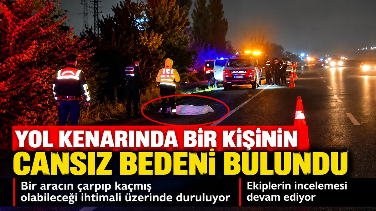 Ankara Polatlı'da yol kenarında cansız beden bulundu: &Ccedil;arpıp ka&ccedil;ma ş&uuml;phesi
