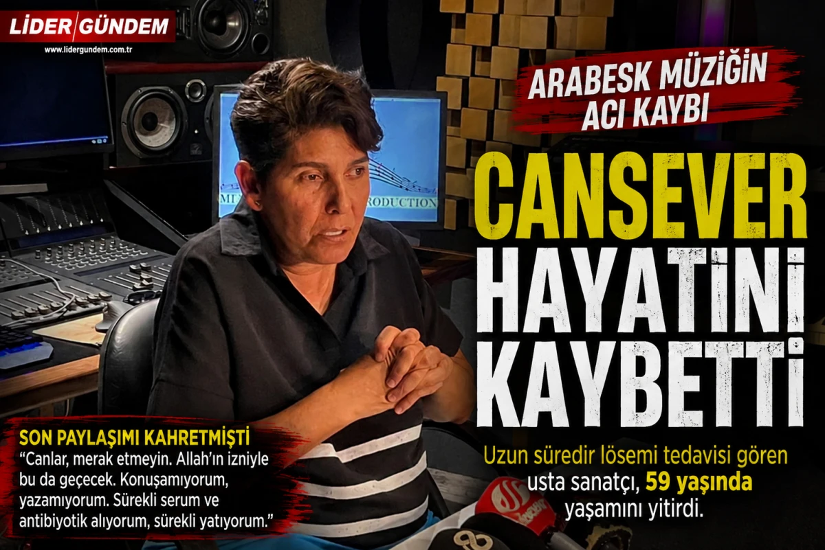 Arabesk M&uuml;ziğin Sevilen Sesi Cansever 59 Yaşında Hayatını Kaybetti