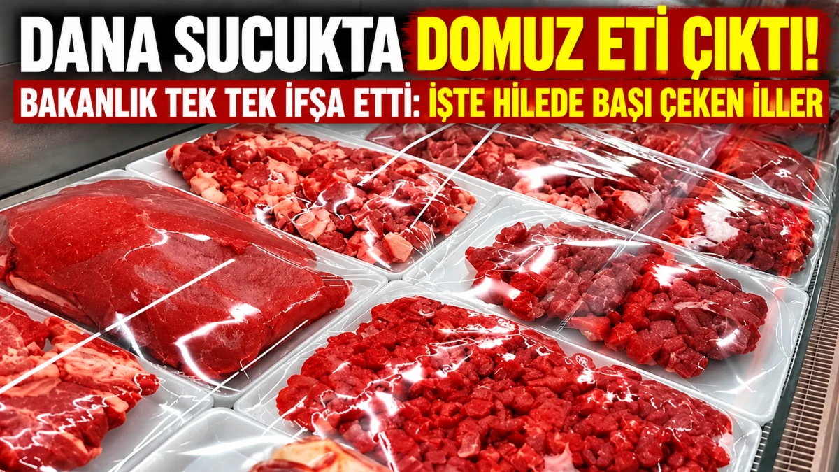 Dana Sucukta Domuz Eti Tespit Edildi! Bakanlığın Listesinde 7 İl Var