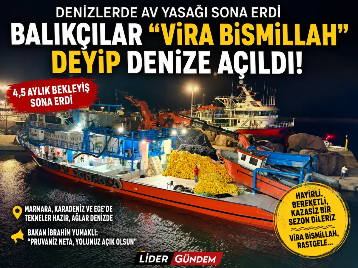 Denizlerde av yasağı sona erdi: Balık&ccedil;ılar &ldquo;Vira Bismillah&rdquo; diyerek denize a&ccedil;ıldı