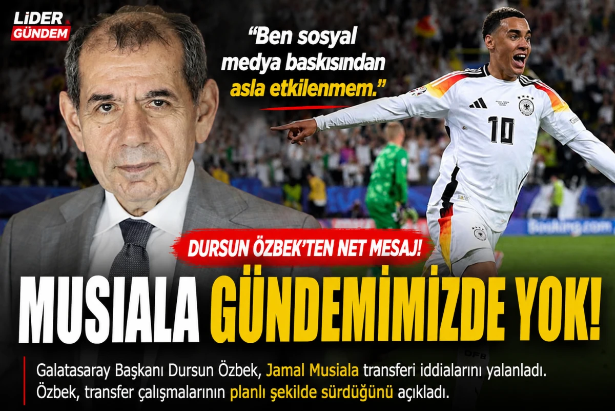 Dursun &Ouml;zbek'ten Musiala a&ccedil;ıklaması: "G&uuml;ndemimizde yok"