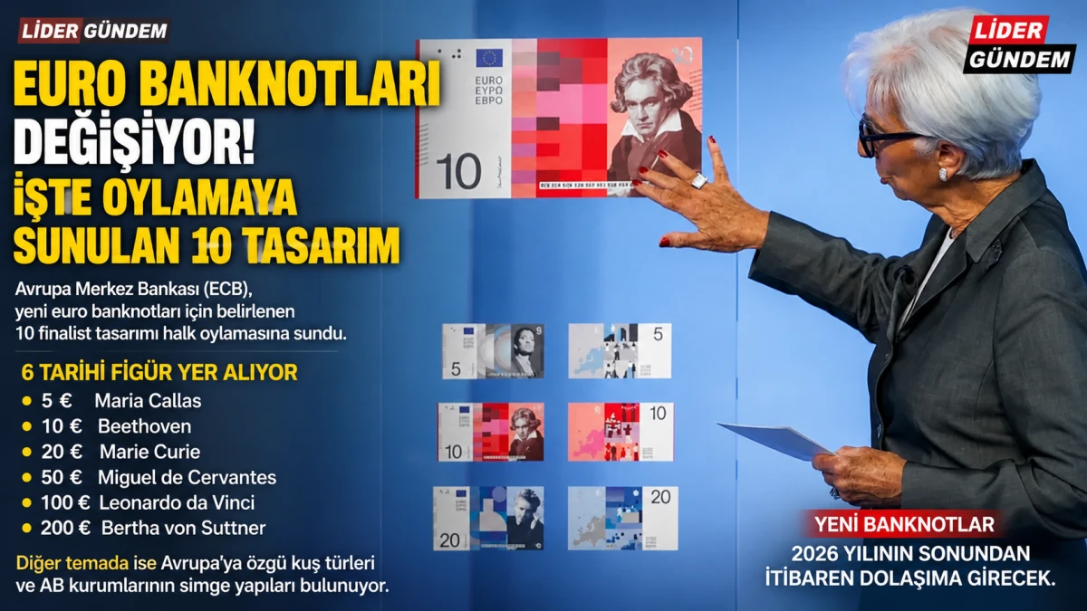 Euro Banknotları Yenileniyor! ECB Yeni Tasarımlar İ&ccedil;in Halk Oylamasını Başlattı