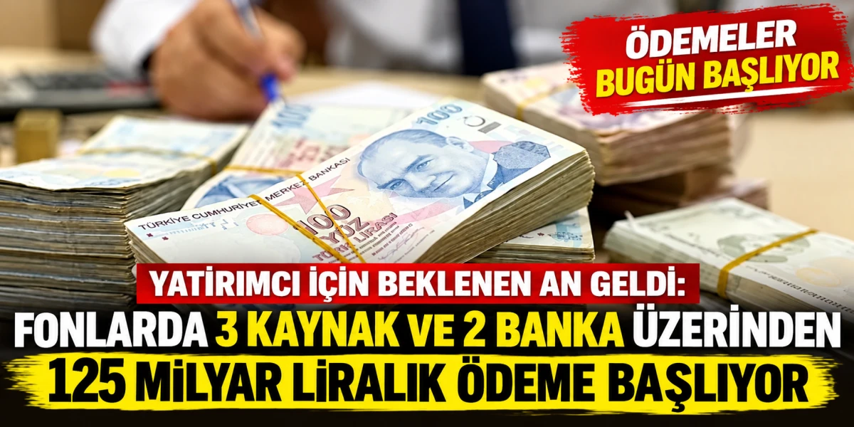 Fon yatırımcılarına 125 milyar TL &ouml;deme s&uuml;reci başlıyor! Kim ne kadar alacak?