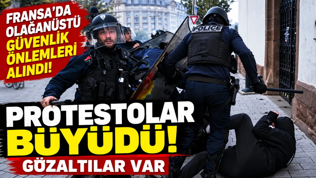 Fransa'da protestolar b&uuml;y&uuml;d&uuml;: Sokağa &ccedil;ıkma yasağı ve g&ouml;zaltılar