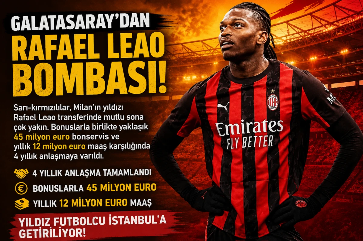 Galatasaray&rsquo;da Rafael Leao bombası! 4 yıllık anlaşma iddiası