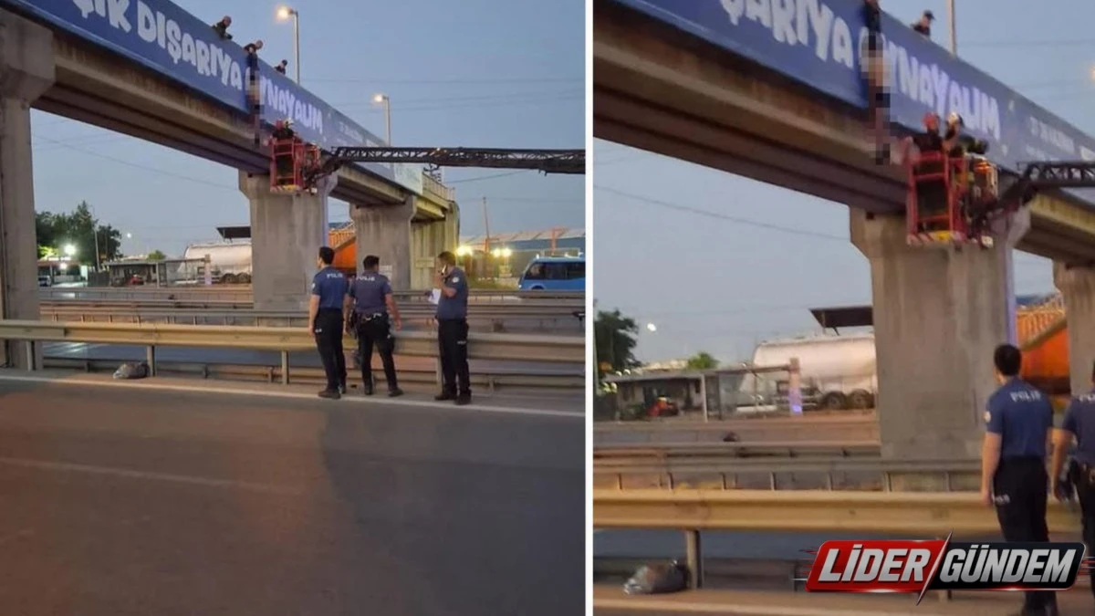 Gebze'de &uuml;st ge&ccedil;itte korkun&ccedil; olay! Yarı &ccedil;ıplak erkek cesedi bulundu