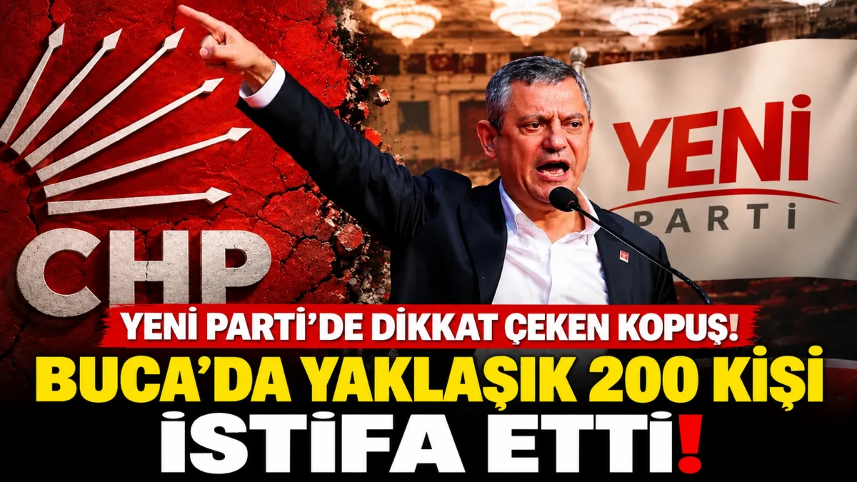 İzmir Buca&rsquo;da siyasi hareketlilik: Yaklaşık 200 kişi CHP&rsquo;ye katıldı