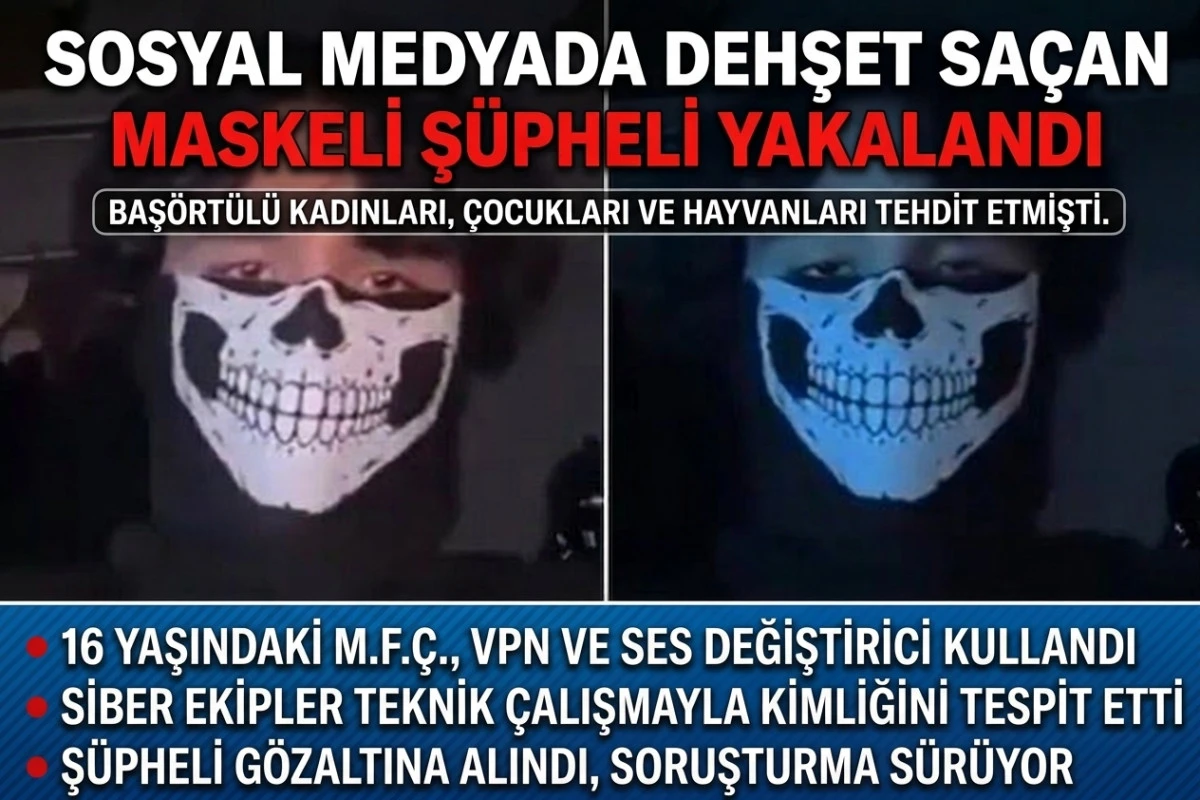 Kan Donduran Tehditlerin Ardından G&ouml;zaltı: Ş&uuml;pheli 16 Yaşında &Ccedil;ıktı