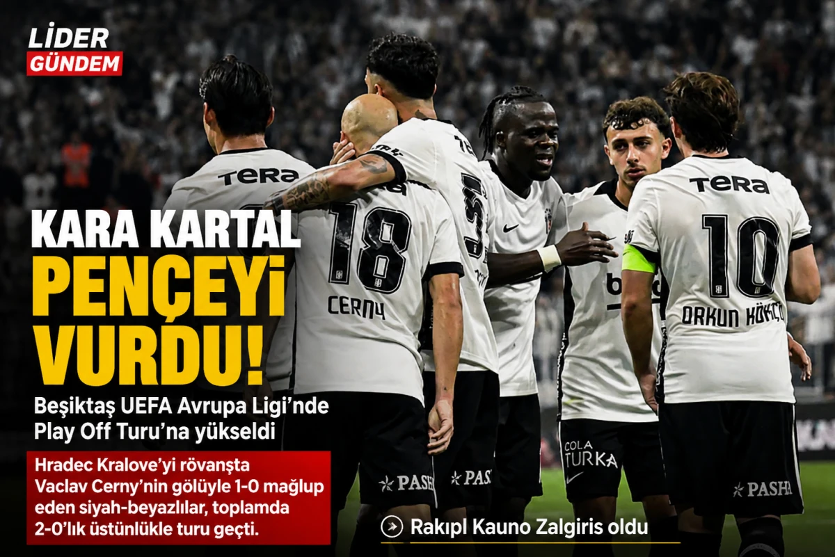 Kara Kartal pen&ccedil;eyi vurdu! Beşiktaş Avrupa Ligi&rsquo;nde play-off turunda