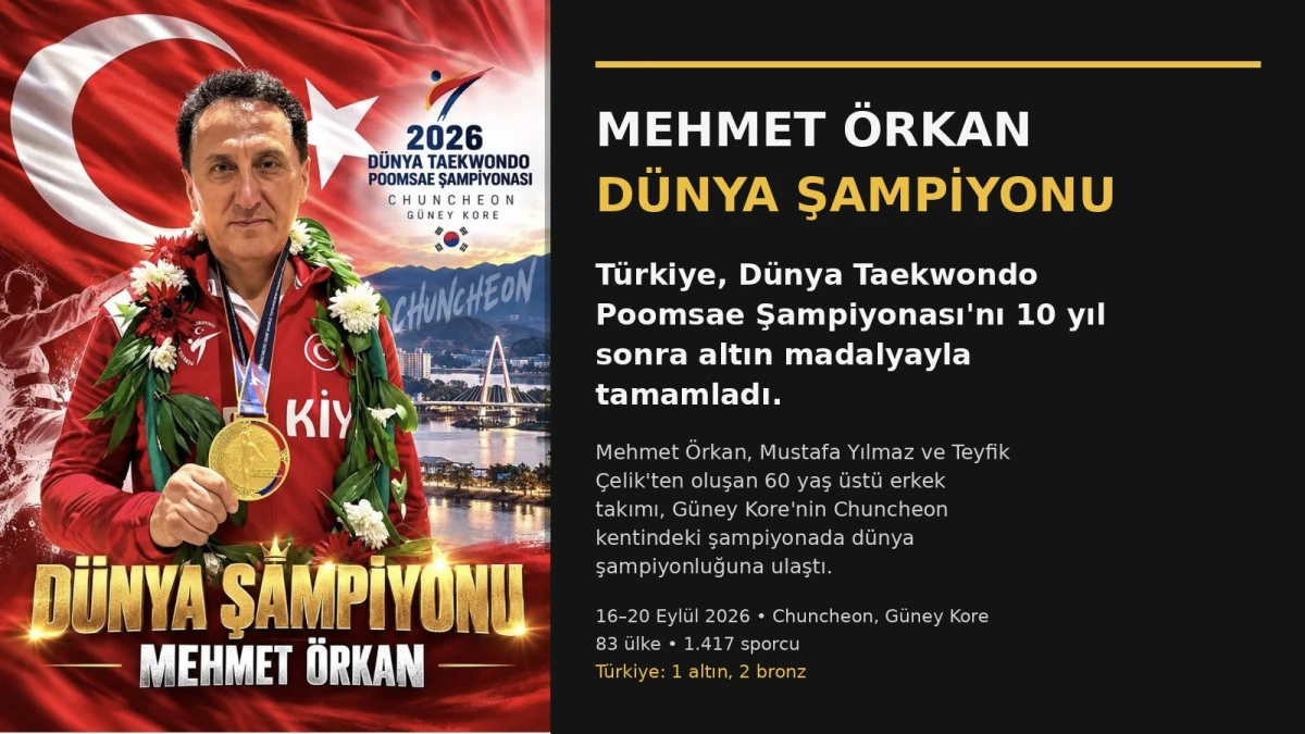 Türkiye’ye altın madalya kazandıran - Mehmet Örkan