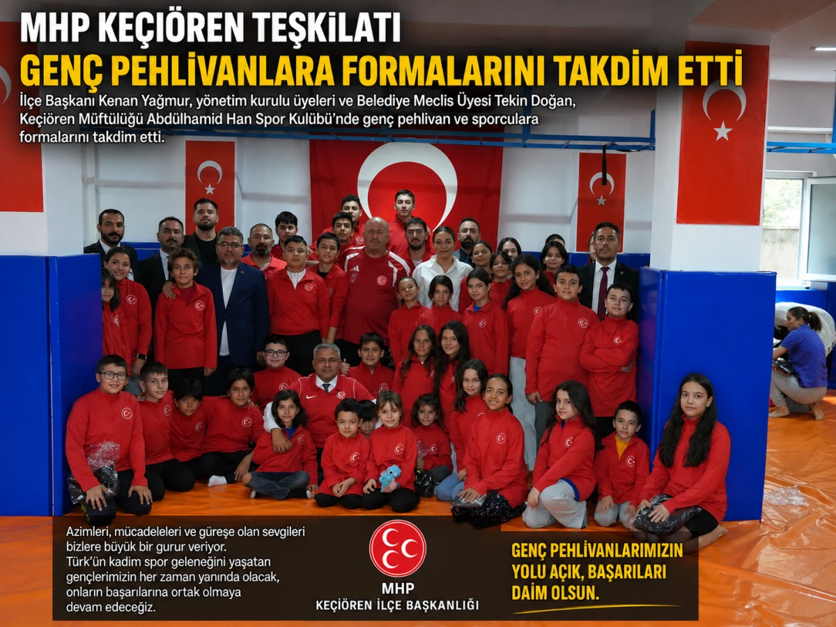MHP Ke&ccedil;i&ouml;ren Teşkilatı Gen&ccedil; Pehlivanlarla Bir Araya Geldi