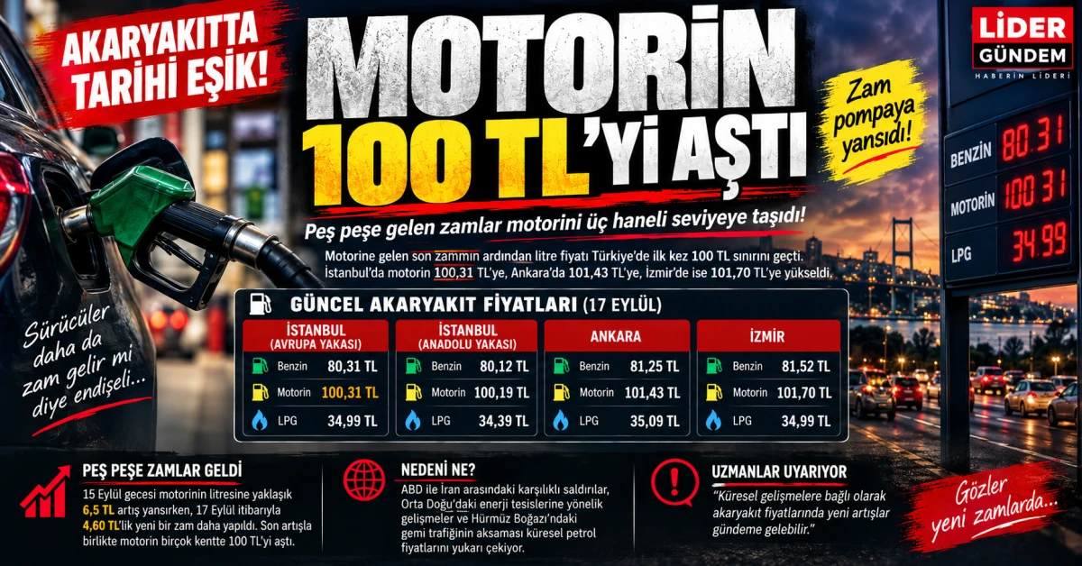Motorinde 100 TL d&ouml;nemi: Akaryakıt fiyatlarında tarihi seviye