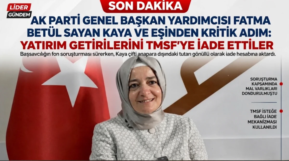 Sermaye Piyasası Soruşturmasında Flaş Gelişme: Sayan Kaya &Ccedil;iftinden İade Adımı