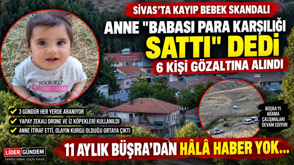 Sivas&rsquo;ta 11 aylık B&uuml;şra i&ccedil;in &ccedil;arpıcı iddia: Anne konuştu, 6 kişi g&ouml;zaltında