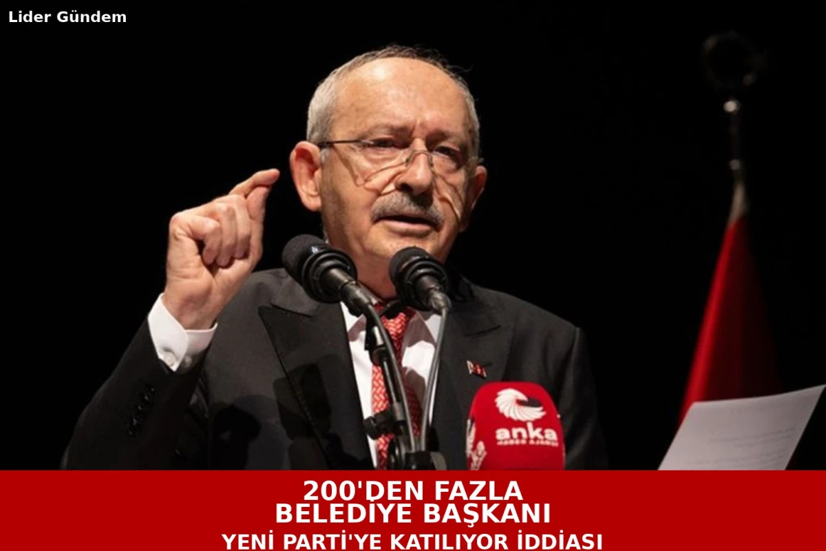 Yeni Parti'den dikkat &ccedil;eken iddia: 200'&uuml;n &uuml;zerinde belediye başkanı CHP'den istifa ediyor