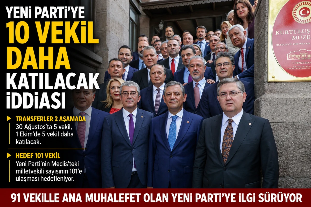 Yeni Parti'ye 10 milletvekili daha katılacak iddiası: Hedef 101 vekil